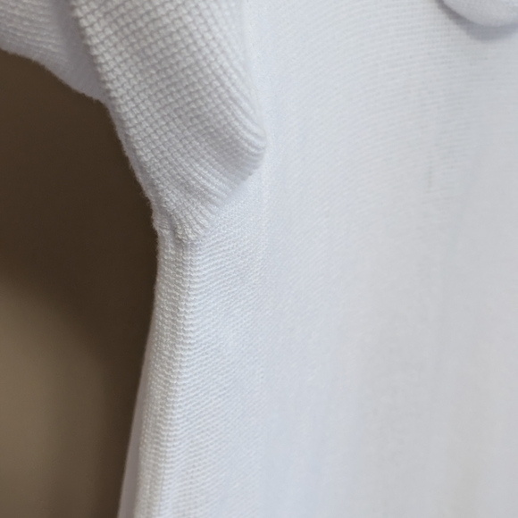 Michael Kors White Waffle Knit Hooded Women's Sweater Size XL - Picture 6 of 11